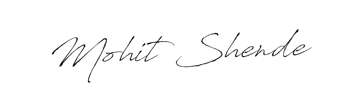 Also we have Mohit Shende name is the best signature style. Create professional handwritten signature collection using Antro_Vectra autograph style. Mohit Shende signature style 6 images and pictures png