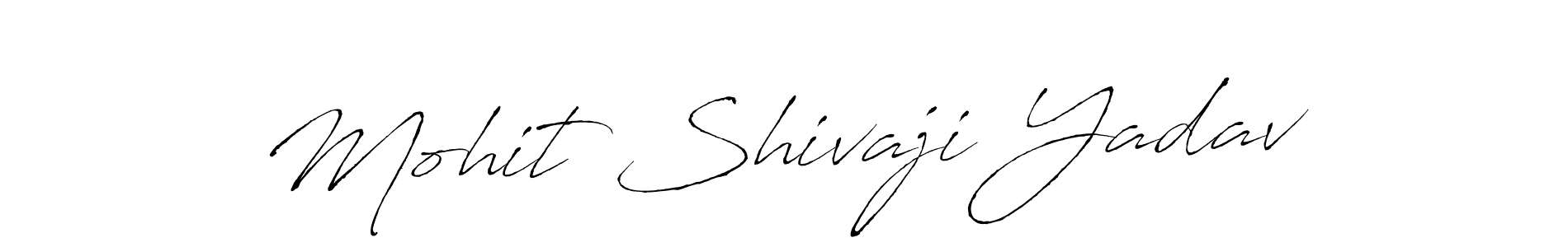 Make a beautiful signature design for name Mohit Shivaji Yadav. With this signature (Antro_Vectra) style, you can create a handwritten signature for free. Mohit Shivaji Yadav signature style 6 images and pictures png