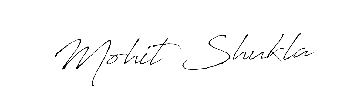 How to make Mohit Shukla name signature. Use Antro_Vectra style for creating short signs online. This is the latest handwritten sign. Mohit Shukla signature style 6 images and pictures png