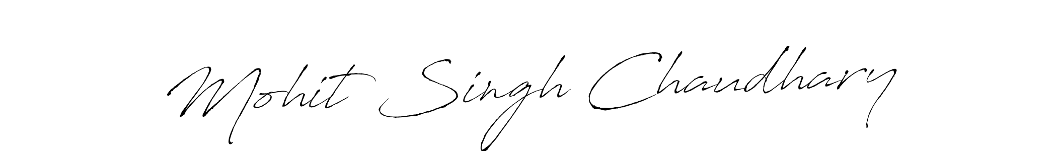 Create a beautiful signature design for name Mohit Singh Chaudhary. With this signature (Antro_Vectra) fonts, you can make a handwritten signature for free. Mohit Singh Chaudhary signature style 6 images and pictures png