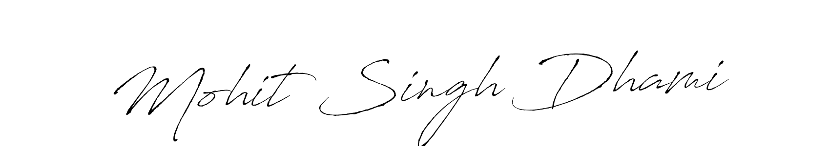 Antro_Vectra is a professional signature style that is perfect for those who want to add a touch of class to their signature. It is also a great choice for those who want to make their signature more unique. Get Mohit Singh Dhami name to fancy signature for free. Mohit Singh Dhami signature style 6 images and pictures png