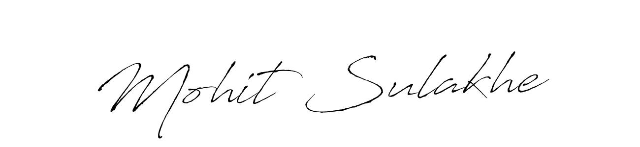 Create a beautiful signature design for name Mohit Sulakhe. With this signature (Antro_Vectra) fonts, you can make a handwritten signature for free. Mohit Sulakhe signature style 6 images and pictures png