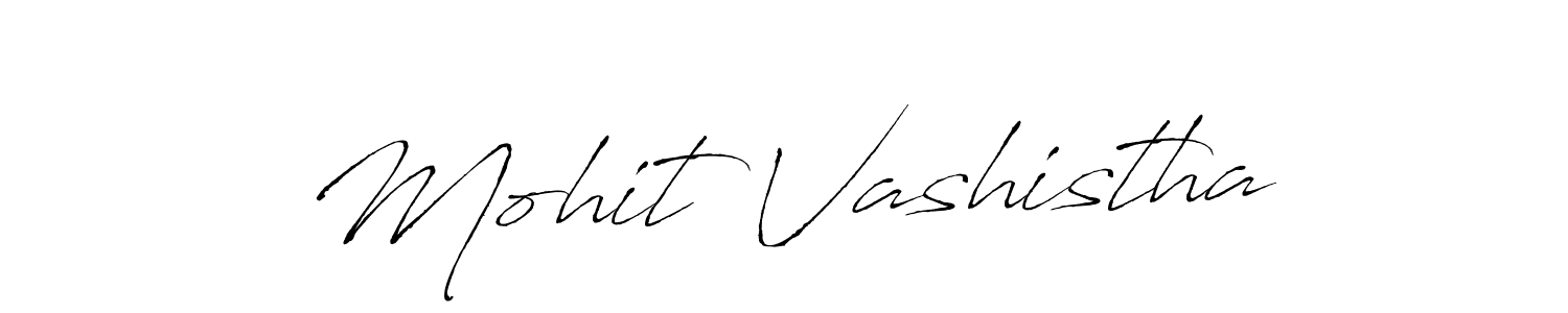 Antro_Vectra is a professional signature style that is perfect for those who want to add a touch of class to their signature. It is also a great choice for those who want to make their signature more unique. Get Mohit Vashistha name to fancy signature for free. Mohit Vashistha signature style 6 images and pictures png