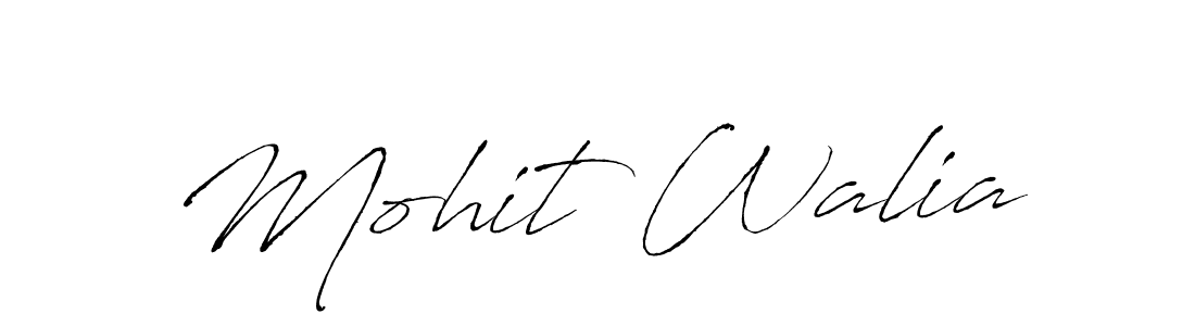 Create a beautiful signature design for name Mohit Walia. With this signature (Antro_Vectra) fonts, you can make a handwritten signature for free. Mohit Walia signature style 6 images and pictures png