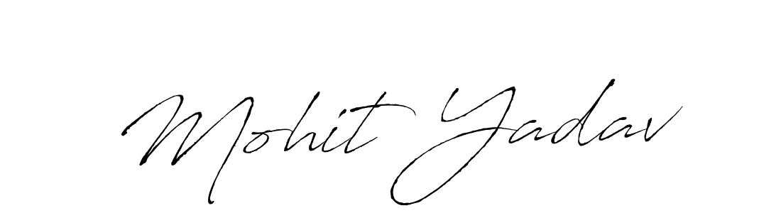 Make a beautiful signature design for name Mohit Yadav. With this signature (Antro_Vectra) style, you can create a handwritten signature for free. Mohit Yadav signature style 6 images and pictures png