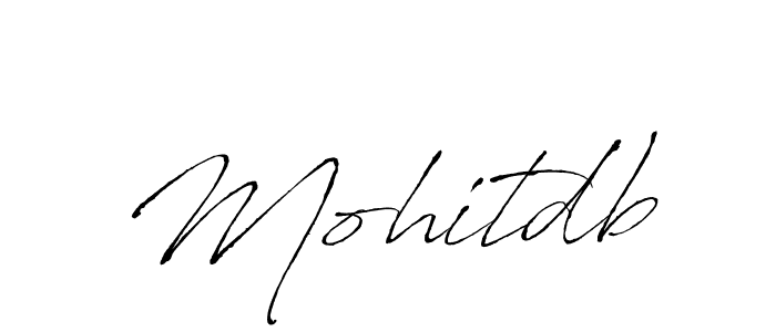 Mohitdb stylish signature style. Best Handwritten Sign (Antro_Vectra) for my name. Handwritten Signature Collection Ideas for my name Mohitdb. Mohitdb signature style 6 images and pictures png