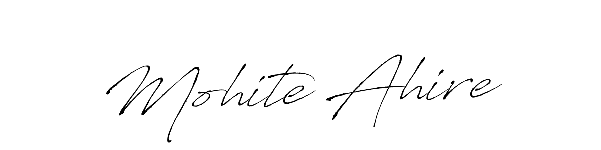 You can use this online signature creator to create a handwritten signature for the name Mohite Ahire. This is the best online autograph maker. Mohite Ahire signature style 6 images and pictures png