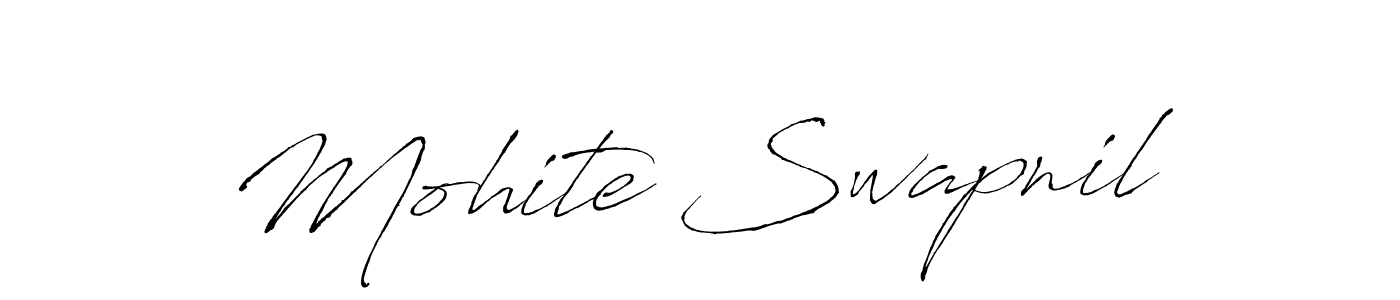 Make a beautiful signature design for name Mohite Swapnil. With this signature (Antro_Vectra) style, you can create a handwritten signature for free. Mohite Swapnil signature style 6 images and pictures png