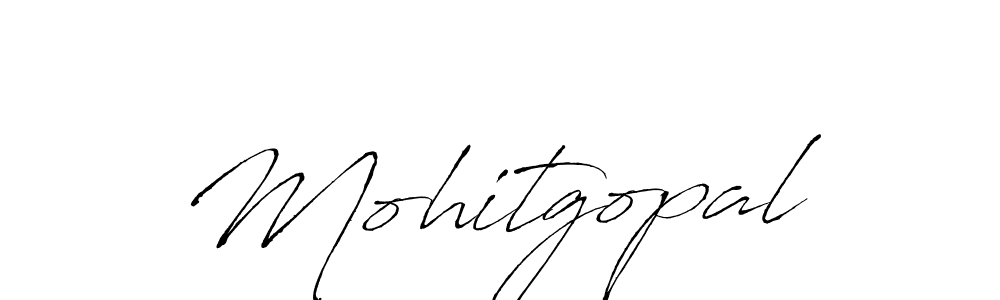 How to make Mohitgopal name signature. Use Antro_Vectra style for creating short signs online. This is the latest handwritten sign. Mohitgopal signature style 6 images and pictures png