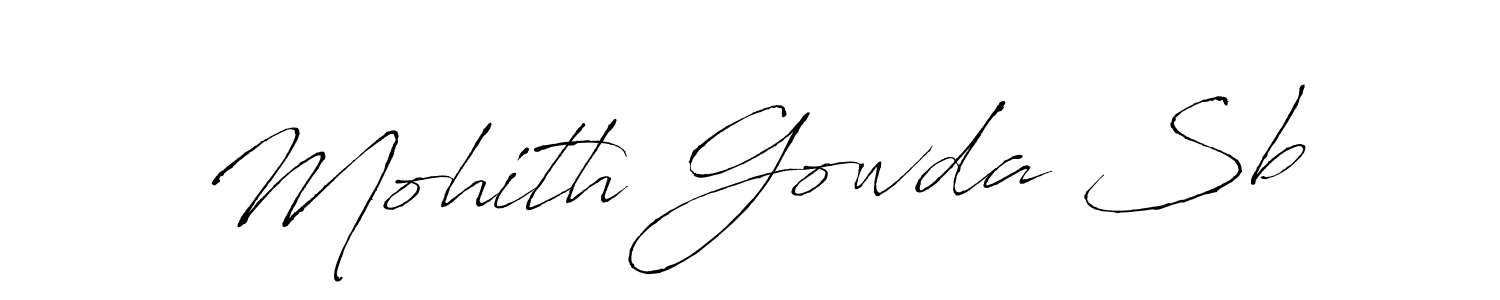 Antro_Vectra is a professional signature style that is perfect for those who want to add a touch of class to their signature. It is also a great choice for those who want to make their signature more unique. Get Mohith Gowda Sb name to fancy signature for free. Mohith Gowda Sb signature style 6 images and pictures png