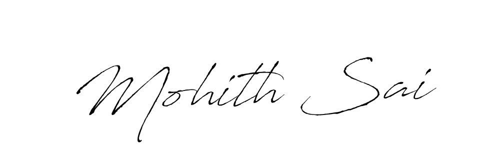 Design your own signature with our free online signature maker. With this signature software, you can create a handwritten (Antro_Vectra) signature for name Mohith Sai. Mohith Sai signature style 6 images and pictures png