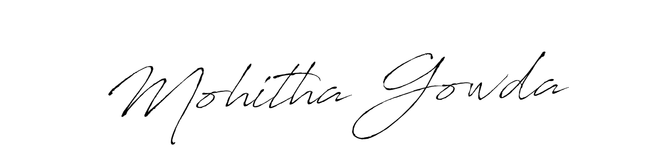 Similarly Antro_Vectra is the best handwritten signature design. Signature creator online .You can use it as an online autograph creator for name Mohitha Gowda. Mohitha Gowda signature style 6 images and pictures png