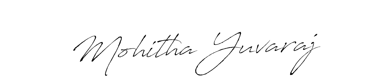 Make a beautiful signature design for name Mohitha Yuvaraj. With this signature (Antro_Vectra) style, you can create a handwritten signature for free. Mohitha Yuvaraj signature style 6 images and pictures png