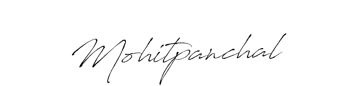 Make a beautiful signature design for name Mohitpanchal. With this signature (Antro_Vectra) style, you can create a handwritten signature for free. Mohitpanchal signature style 6 images and pictures png