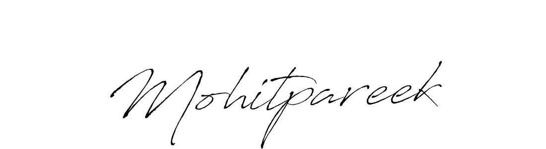 How to make Mohitpareek name signature. Use Antro_Vectra style for creating short signs online. This is the latest handwritten sign. Mohitpareek signature style 6 images and pictures png