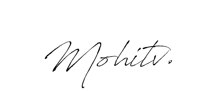 Make a beautiful signature design for name Mohitv.. Use this online signature maker to create a handwritten signature for free. Mohitv. signature style 6 images and pictures png