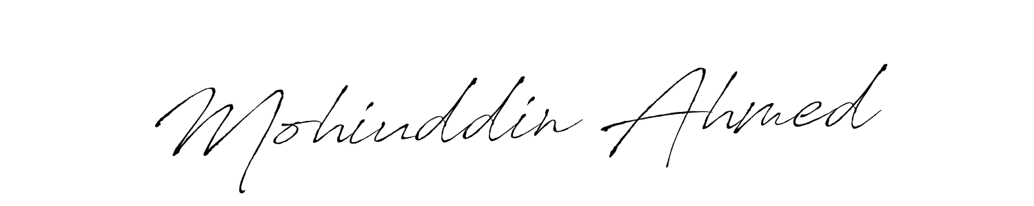 Mohiuddin Ahmed stylish signature style. Best Handwritten Sign (Antro_Vectra) for my name. Handwritten Signature Collection Ideas for my name Mohiuddin Ahmed. Mohiuddin Ahmed signature style 6 images and pictures png