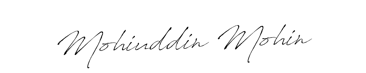 Make a beautiful signature design for name Mohiuddin Mohin. With this signature (Antro_Vectra) style, you can create a handwritten signature for free. Mohiuddin Mohin signature style 6 images and pictures png