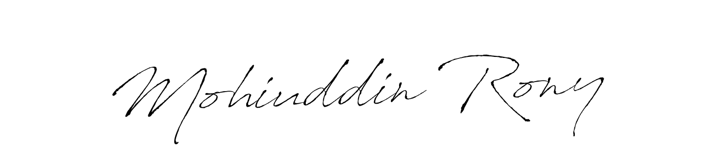 It looks lik you need a new signature style for name Mohiuddin Rony. Design unique handwritten (Antro_Vectra) signature with our free signature maker in just a few clicks. Mohiuddin Rony signature style 6 images and pictures png