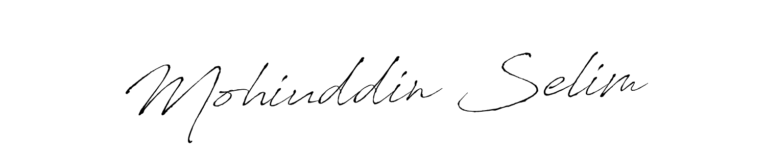 Antro_Vectra is a professional signature style that is perfect for those who want to add a touch of class to their signature. It is also a great choice for those who want to make their signature more unique. Get Mohiuddin Selim name to fancy signature for free. Mohiuddin Selim signature style 6 images and pictures png