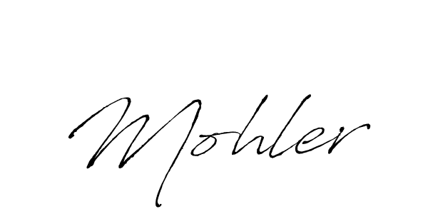 Create a beautiful signature design for name Mohler. With this signature (Antro_Vectra) fonts, you can make a handwritten signature for free. Mohler signature style 6 images and pictures png