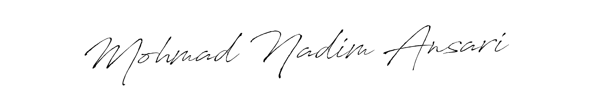 See photos of Mohmad Nadim Ansari official signature by Spectra . Check more albums & portfolios. Read reviews & check more about Antro_Vectra font. Mohmad Nadim Ansari signature style 6 images and pictures png