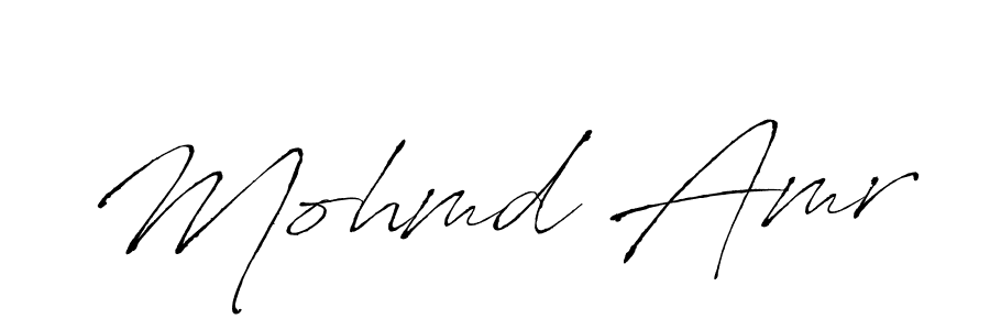 Mohmd Amr stylish signature style. Best Handwritten Sign (Antro_Vectra) for my name. Handwritten Signature Collection Ideas for my name Mohmd Amr. Mohmd Amr signature style 6 images and pictures png
