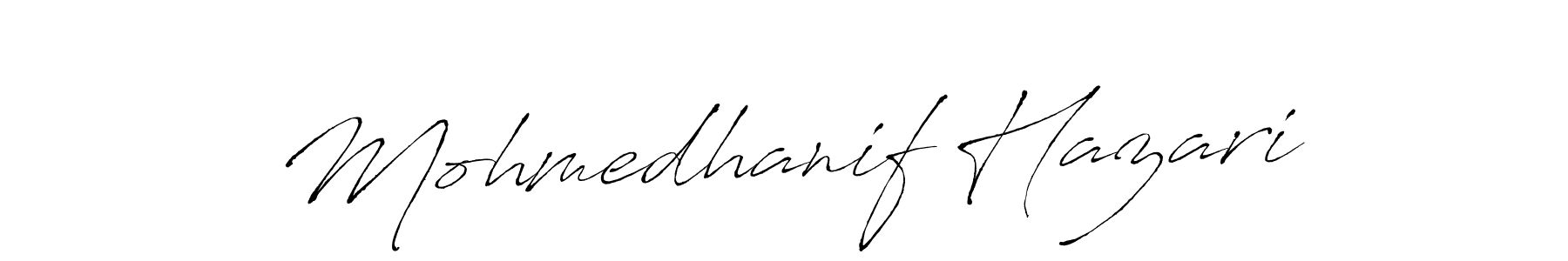 Antro_Vectra is a professional signature style that is perfect for those who want to add a touch of class to their signature. It is also a great choice for those who want to make their signature more unique. Get Mohmedhanif Hazari name to fancy signature for free. Mohmedhanif Hazari signature style 6 images and pictures png