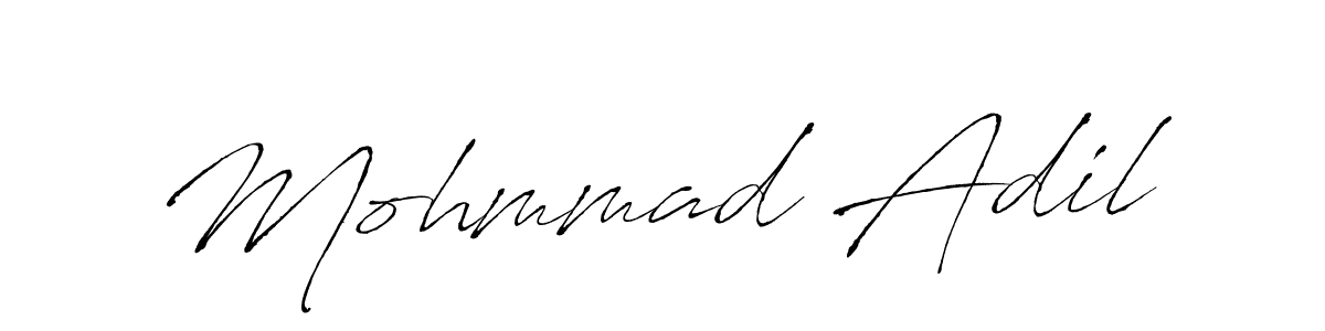 Create a beautiful signature design for name Mohmmad Adil. With this signature (Antro_Vectra) fonts, you can make a handwritten signature for free. Mohmmad Adil signature style 6 images and pictures png