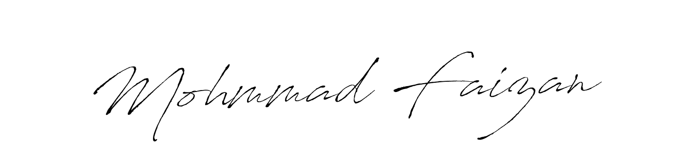 Create a beautiful signature design for name Mohmmad Faizan. With this signature (Antro_Vectra) fonts, you can make a handwritten signature for free. Mohmmad Faizan signature style 6 images and pictures png