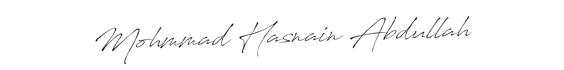 Make a beautiful signature design for name Mohmmad Hasnain Abdullah. Use this online signature maker to create a handwritten signature for free. Mohmmad Hasnain Abdullah signature style 6 images and pictures png