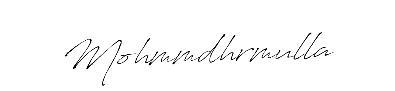 Design your own signature with our free online signature maker. With this signature software, you can create a handwritten (Antro_Vectra) signature for name Mohmmdhrmulla. Mohmmdhrmulla signature style 6 images and pictures png