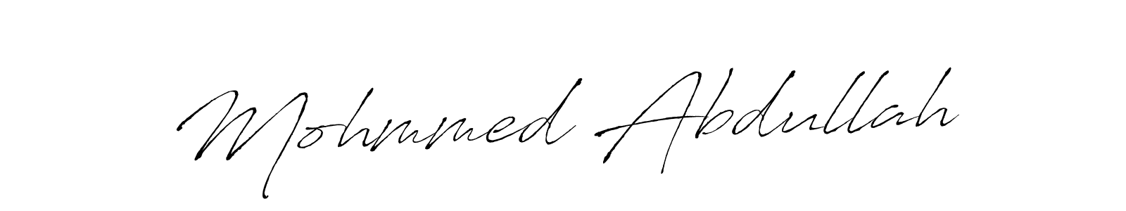 Mohmmed Abdullah stylish signature style. Best Handwritten Sign (Antro_Vectra) for my name. Handwritten Signature Collection Ideas for my name Mohmmed Abdullah. Mohmmed Abdullah signature style 6 images and pictures png