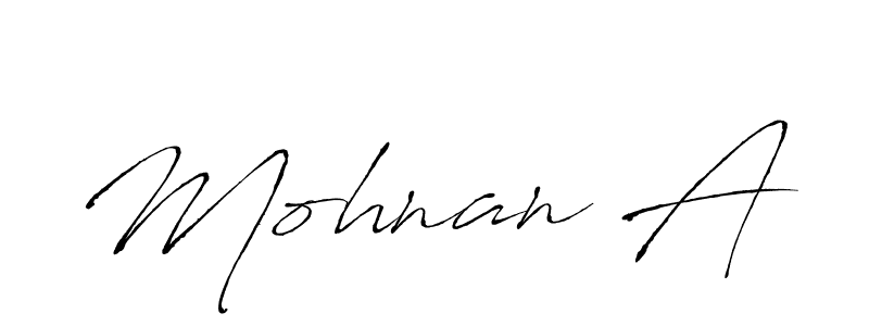 How to make Mohnan A signature? Antro_Vectra is a professional autograph style. Create handwritten signature for Mohnan A name. Mohnan A signature style 6 images and pictures png