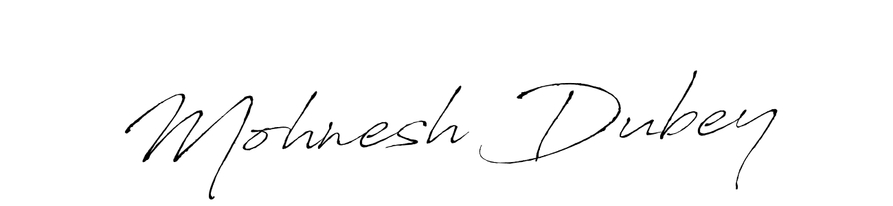 Create a beautiful signature design for name Mohnesh Dubey. With this signature (Antro_Vectra) fonts, you can make a handwritten signature for free. Mohnesh Dubey signature style 6 images and pictures png