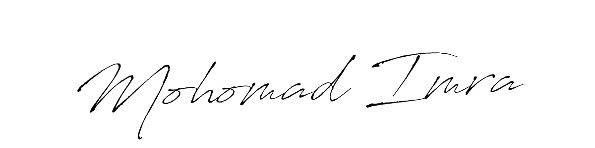 Design your own signature with our free online signature maker. With this signature software, you can create a handwritten (Antro_Vectra) signature for name Mohomad Imra. Mohomad Imra signature style 6 images and pictures png