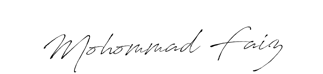 Create a beautiful signature design for name Mohommad Faiz. With this signature (Antro_Vectra) fonts, you can make a handwritten signature for free. Mohommad Faiz signature style 6 images and pictures png