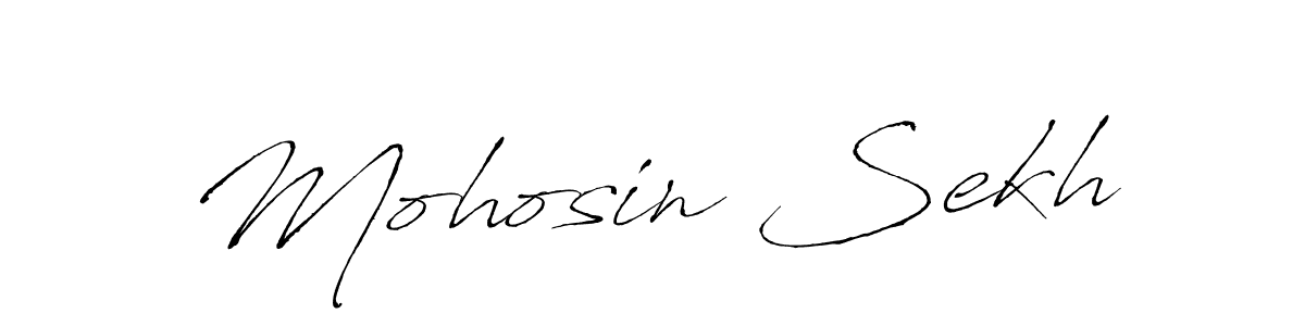 Antro_Vectra is a professional signature style that is perfect for those who want to add a touch of class to their signature. It is also a great choice for those who want to make their signature more unique. Get Mohosin Sekh name to fancy signature for free. Mohosin Sekh signature style 6 images and pictures png