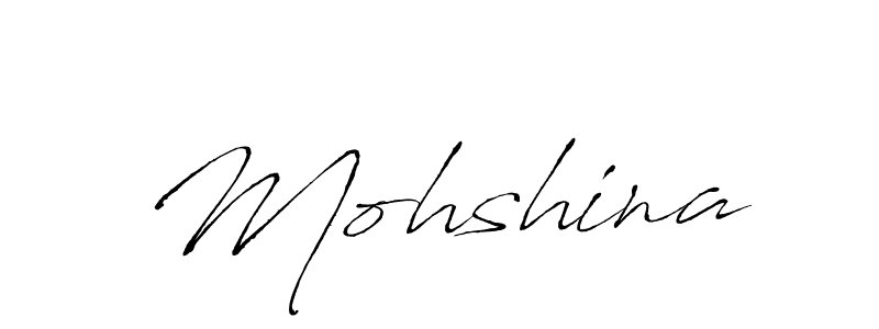 Create a beautiful signature design for name Mohshina. With this signature (Antro_Vectra) fonts, you can make a handwritten signature for free. Mohshina signature style 6 images and pictures png