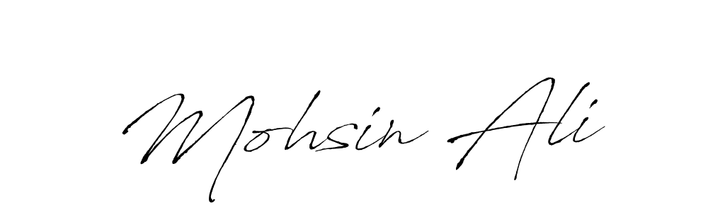 Create a beautiful signature design for name Mohsin Ali. With this signature (Antro_Vectra) fonts, you can make a handwritten signature for free. Mohsin Ali signature style 6 images and pictures png