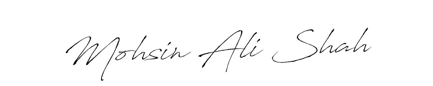 How to make Mohsin Ali Shah signature? Antro_Vectra is a professional autograph style. Create handwritten signature for Mohsin Ali Shah name. Mohsin Ali Shah signature style 6 images and pictures png