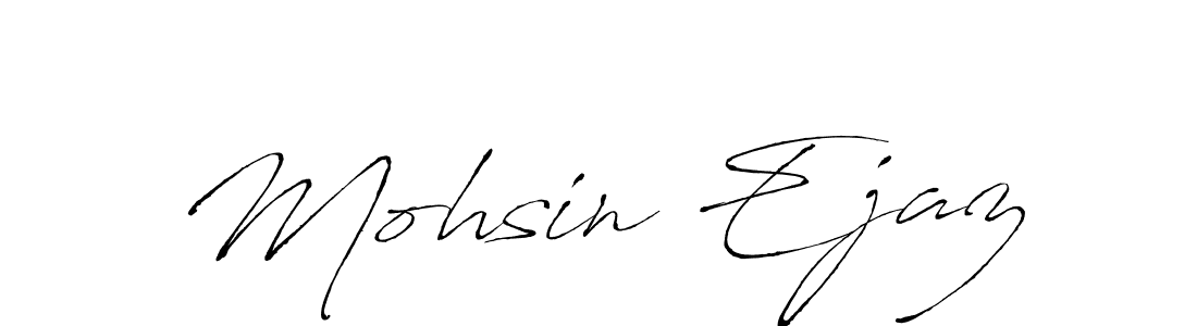 You should practise on your own different ways (Antro_Vectra) to write your name (Mohsin Ejaz) in signature. don't let someone else do it for you. Mohsin Ejaz signature style 6 images and pictures png