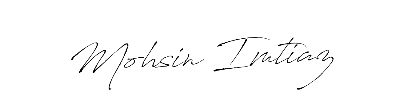 How to make Mohsin Imtiaz signature? Antro_Vectra is a professional autograph style. Create handwritten signature for Mohsin Imtiaz name. Mohsin Imtiaz signature style 6 images and pictures png