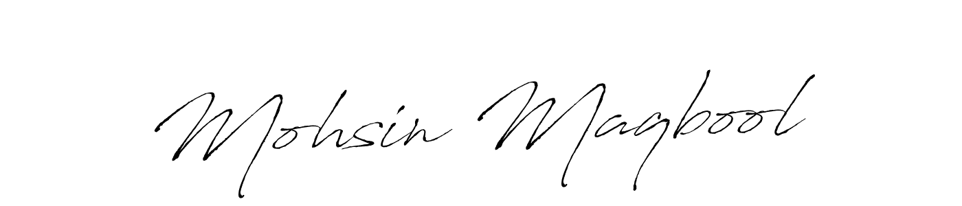 Similarly Antro_Vectra is the best handwritten signature design. Signature creator online .You can use it as an online autograph creator for name Mohsin Maqbool. Mohsin Maqbool signature style 6 images and pictures png