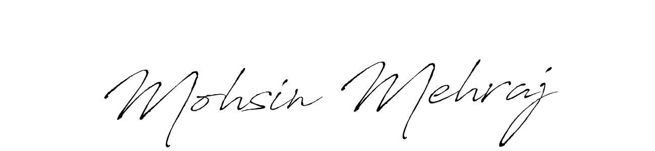 Make a beautiful signature design for name Mohsin Mehraj. With this signature (Antro_Vectra) style, you can create a handwritten signature for free. Mohsin Mehraj signature style 6 images and pictures png