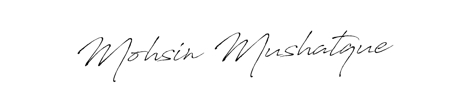 You should practise on your own different ways (Antro_Vectra) to write your name (Mohsin Mushatque) in signature. don't let someone else do it for you. Mohsin Mushatque signature style 6 images and pictures png