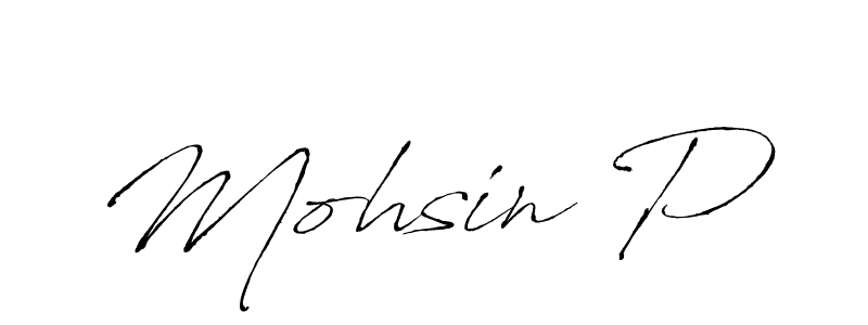 The best way (Antro_Vectra) to make a short signature is to pick only two or three words in your name. The name Mohsin P include a total of six letters. For converting this name. Mohsin P signature style 6 images and pictures png