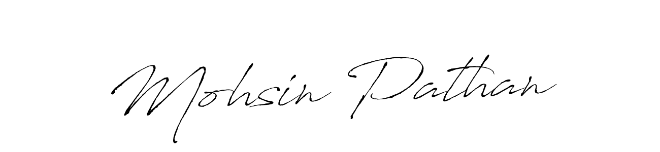 Make a beautiful signature design for name Mohsin Pathan. With this signature (Antro_Vectra) style, you can create a handwritten signature for free. Mohsin Pathan signature style 6 images and pictures png