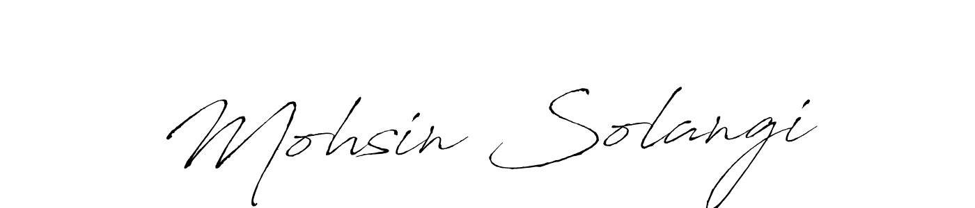 How to make Mohsin Solangi signature? Antro_Vectra is a professional autograph style. Create handwritten signature for Mohsin Solangi name. Mohsin Solangi signature style 6 images and pictures png