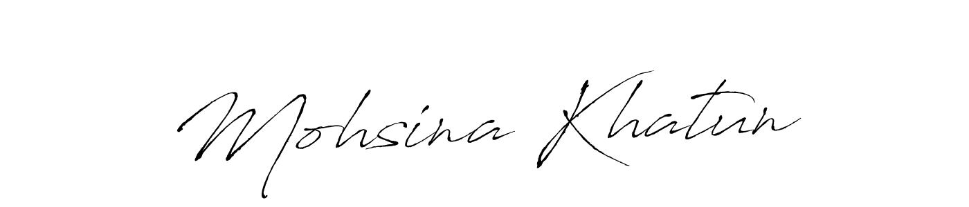 How to make Mohsina Khatun signature? Antro_Vectra is a professional autograph style. Create handwritten signature for Mohsina Khatun name. Mohsina Khatun signature style 6 images and pictures png